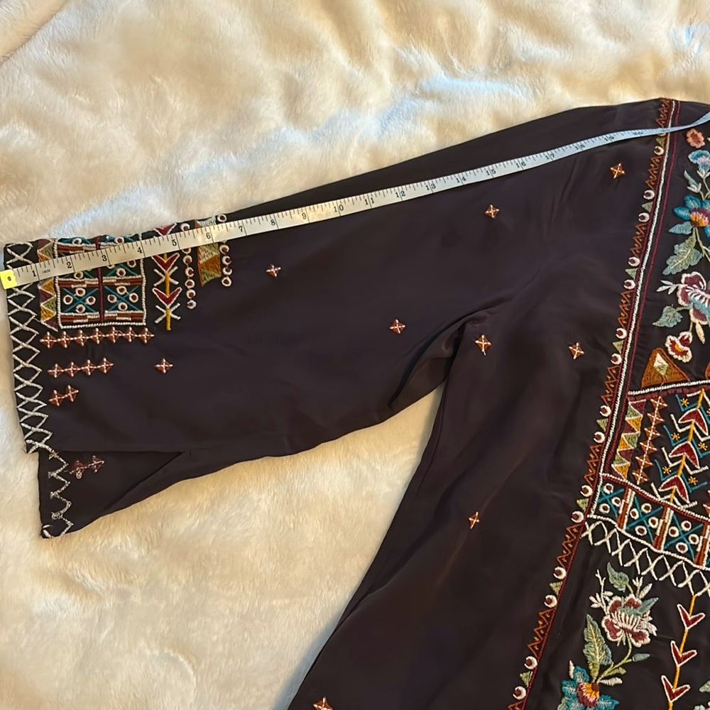 Johnny Was Dark Brown Embroidered Dress/Tunic - Picture 9 of 10